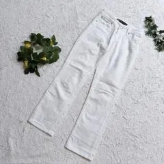 Levi's リーバイス デミカーブ ストレートジーンズ 白パンツ 25 0のサムネイル