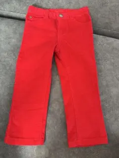 【新品未使用】jacadi ジャカディ　赤　コーデュロイパンツ　24m 88㎝