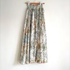 ロングスカート　スカート　レディース　ゴムウエスト