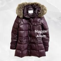 a971 最高級ダウンコート　ファー取り外し　ロング　ダブルジップ　ウエスト絞り