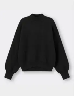 スウェットライクハイネックセーターGU