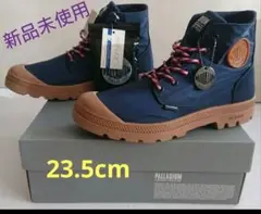 《新品未使用》PALLADIUM ネイビー スニーカー 23.5cmのサムネイル