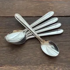 【新品未使用】デザートスプーン5本セット　ペルーナスカのハチドリ　カトラリー