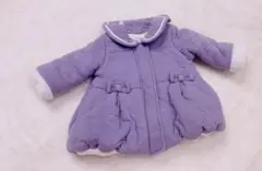 クーラクール　紫　バルーン　ダウン　コート