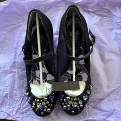 訳あり】ANNA SUI レース パンプス 猫脚 - メルカリ