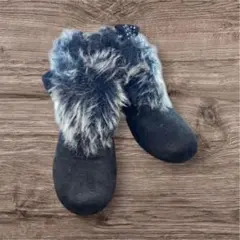 【フォロー割実施中】ショートブーツ 19cm ブラック 黒