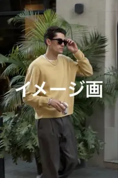 Champion クルーネック スウェット マスタード XLのサムネイル
