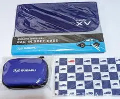 SUBARU スバル オリジナル バッグ ケース ガジェット 手ぬぐい 計3点