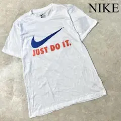 NIKE ナイキ ロゴプリント ビッグスウッシュ 半袖 Tシャツ ホワイト L