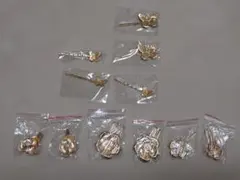 花と蝶デザイン ヘアピンセット ゴールド未使用品　期間限定値下げ