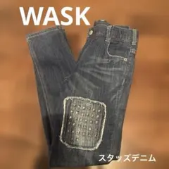 WASK 150サイズ　スタッズ装飾付き ダメージ加工 デニムのサムネイル