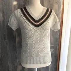 NUITED ARROWS 新品未使用 チルデンニット ウール グレー系