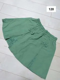 KP(ニットプランナー) スカート 120cm グリーン リボンのサムネイル