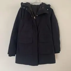 マウンテンダウンジャケットフード付き ブラック　サイズM ゴールド金具