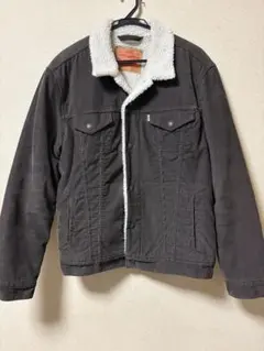 【値下げ中】Levi's ボア襟付きジャケット L ダークブラウン