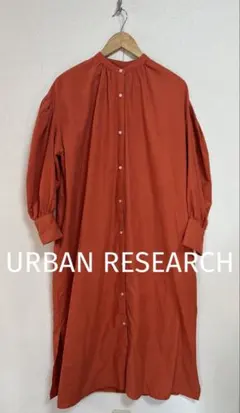 URBAN RESEARCH アーバンリサーチ オレンジ シャツワンピース