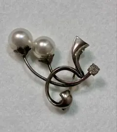 ブローチ　パール