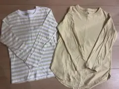UNIQLO 無印良品 キッズ 長袖カットソー 130 2枚セット