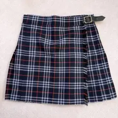 ゆ*ろ様 Burberrys プリーツスカート 紺 チェック 110 子供服