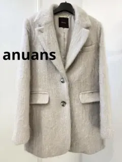 24SS✨未使用級✨anuans モヘアシャギーテーラードジャケット ベージュ 