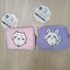 【新品・未使用】ちいかわ ふわふわミニポーチ　ちいかわ＆モモンガ　セット