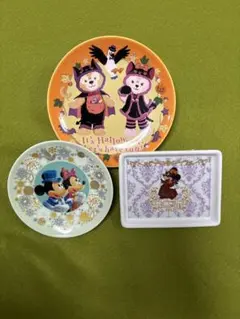 ディズニースーベニアプレート3枚 ダッフィー＆シェリーメイ ハロウィン