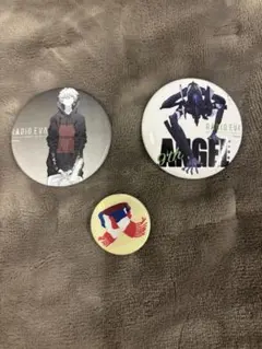 RADIO EVA エヴァンゲリオン ピンバッジ 3個セット