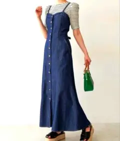 美品★FREE'S MARTバックリボンデニム スカートM