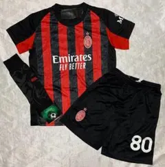 130〜140cｍ　ロナウジーニョ　キッズ　サッカー　ユニフォーム　ACミラン