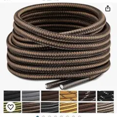 ✨残り一点✨ 2足(4本入り) 丸紐 滑り止め 耐久性がある靴ひも 長さ