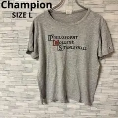 チャンピオン　Tシャツ　スポーツウェア　【L】　グレー　運動　おしゃれ　着回しのサムネイル