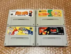 【SFCソフト4本セット・Nintendo Super Famicom】hf