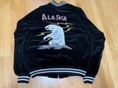 y2k 90s 別珍　Alaska アラスカ　スーベニア　ベロア　スカジャン ⭐︎ 50s Alaska souvenir jacket ⭐︎ ( DEAD STOCK
