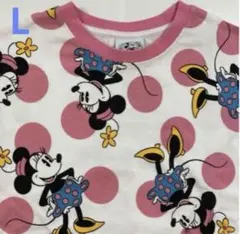 ディズニー　Tシャツ　ロングTシャツ　ミニー　ワンピース　Lのサムネイル