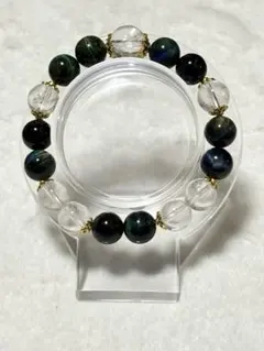 天然石 ギャラクシータイガーアイ クリスタル ブレスレット