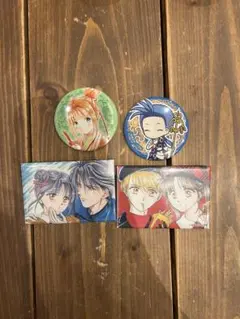 ふしぎ遊戯 当たり付き一撃コレクション 缶バッジ コンプ 朱雀の歩み