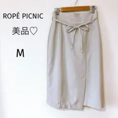 美品♡ロペピクニック　タイトスカート　グレー　ひざ丈　Ｍ　スリット