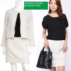 送料込【新品】定価3.2万円ツイードスーツ(ジャケット×ワンピース)