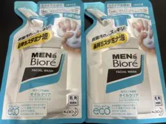 メンズビオレ 泡タイプオイルクリア洗顔 つめかえ用 2個セットのサムネイル