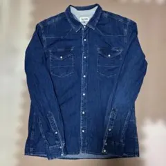 HILFIGER DENIM デニム長袖シャツ ダークブルーのサムネイル