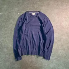 6TAS1【HILFIGER DENIM】丸首ニットプルオーバー 古着のサムネイル