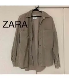 【再度お値下げしました】ZARA ファインコーデュロイビッグシャツ