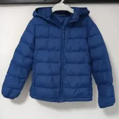 130 ユニクロ UNIQLO ダウンジャケット キッズ 子供 冬服 ブルー