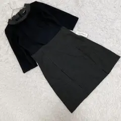 【サイレントマジョリティー】 (11AR) 7部袖ドッキングワンピース ドット