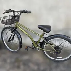 24インチキッズ自転車 オリーブグリーン 札幌自転車のサムネイル