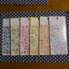 クリアぷくぷくキャンディシール 　吉田産業　6種類セット