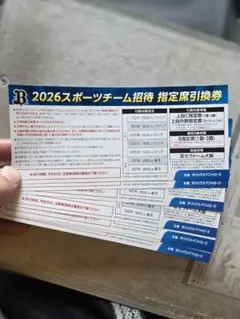 오릭스 지정석 티켓