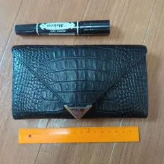値下げ中4/8まで【ALEXANDER WANG】クロコダイル風レザー長財布のサムネイル