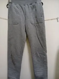 グレー フリース ボトムス ポケット付き