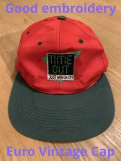 Euro Vintage Good embroidery Cap ユーロ古着